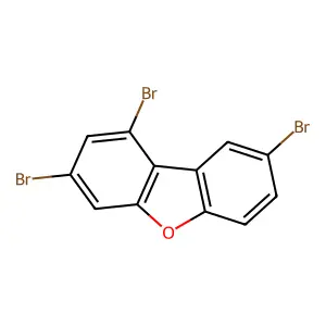 1,3,8-tribromo-dibenzofuran structure
