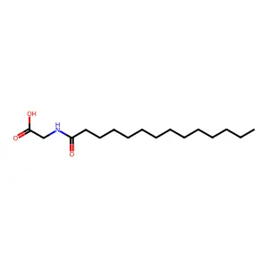 N-Myristoylglycine structure