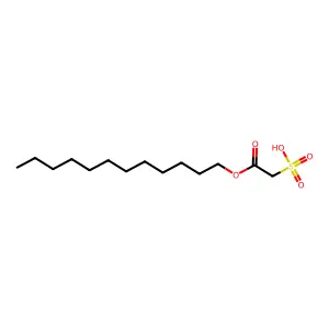 Acetic acid, sulfo-, 1-dodecyl ester structure