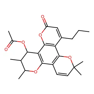 12-Acetoxycalanolide A structure
