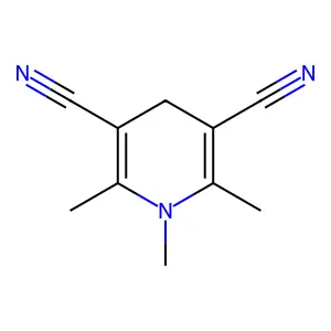 1,2,6-trimethyl-4H-pyridine-3,5-dicarbonitrile structure