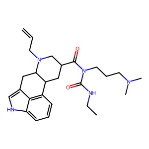 N-[3-(dimethylamino)propyl]-N-(ethylcarbamoyl)-7-prop-2-enyl-6,6a,8,9,10,10a-hexahydro-4H-indolo[4,3-fg]quinoline-9-carboxamide structure
