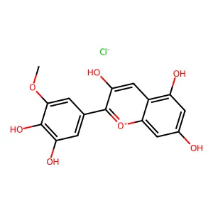 Petunidin chloride structure