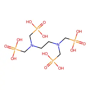 [2-[bis(phosphonomethyl)amino]ethyl-(phosphonomethyl)amino]methylphosphonic acid structure