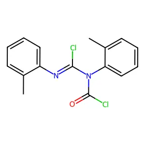 N-Chloroformyl N,N'-di-o-tolylchloroformamidine structure