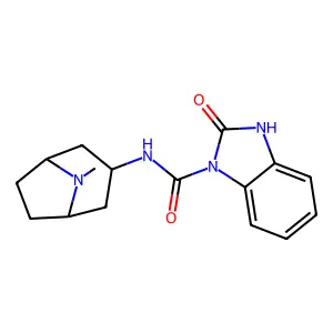 N-(8-methyl-8-azabicyclo[3.2.1]octan-3-yl)-2-oxo-3H-benzimidazole-1-carboxamide structure