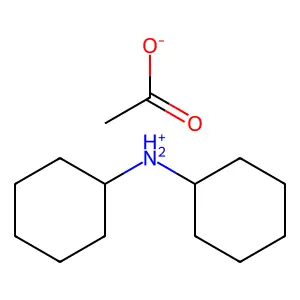 Dicyclohexylammonium acetate structure