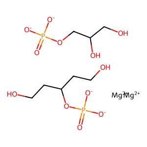 dimagnesium1,5-dihydroxypentan-3-yl phosphate2,3-dihydroxypropyl phosphate structure