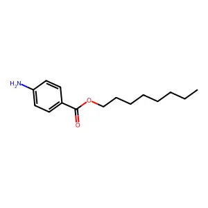 OCTYL 4-AMINOBENZOATE structure
