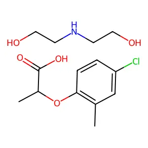 Mecoprop-diolamine structure