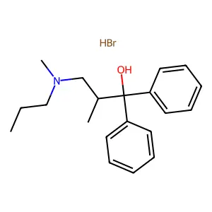1,1-Diphenyl-2-methyl-3-(methylpropylamino)propanol hydrobromide structure