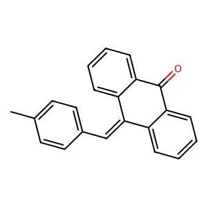 10-(4-METHYLBENZYLIDENE)ANTHRONE structure
