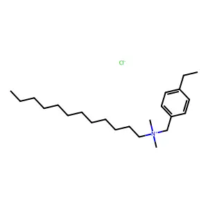 Dodecyl(ethylbenzyl)dimethylammonium chloride structure