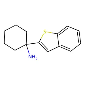 1-(1-benzothiophen-2-yl)cyclohexan-1-amine structure