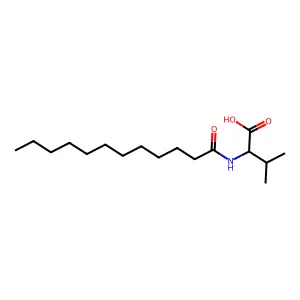 (2S)-2-(dodecanoylamino)-3-methylbutanoic acid structure