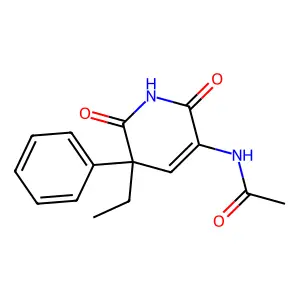 N-(5-ethyl-2,6-dioxo-5-phenyl-3-pyridinyl)acetamide structure