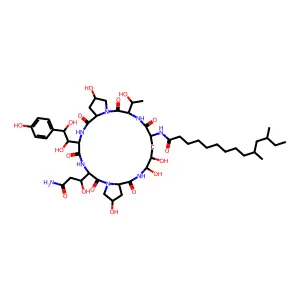 Pneumocandin C(0) structure