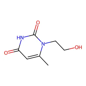 1-(2-hydroxyethyl)-6-methylpyrimidine-2,4(1H,3H)-dione structure