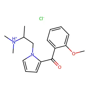 1-(2-(Dimethylamino)propyl)-2-(o-methoxybenzoyl)pyrrole monohydrochloride structure