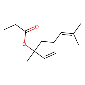 Linalyl propionate structure