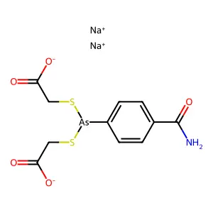 Thiacetarsamide sodium structure