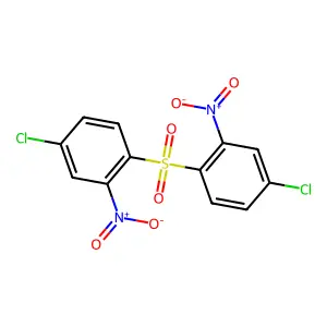 1,1'-Sulfonylbis(4-chloro-2-nitrobenzene) structure