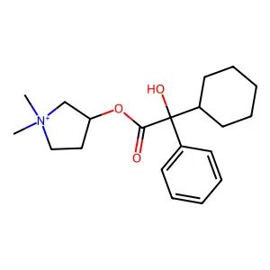 Hexopyrronium structure