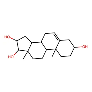10,13-dimethyl-2,3,4,7,8,9,11,12,14,15,16,17-dodecahydro-1H-cyclopenta[a]phenanthrene-3,16,17-triol structure