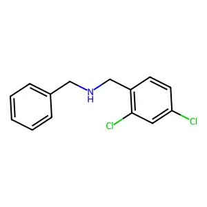 N-[(2,4-dichlorophenyl)methyl]-1-phenylmethanamine structure