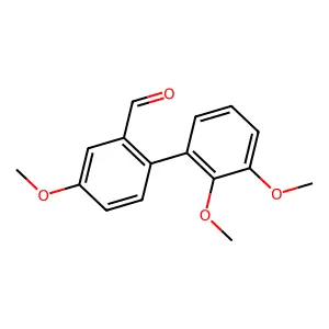 1,1'-Biphenyl, 6'-formyl-2,3,4'-trimethoxy- structure