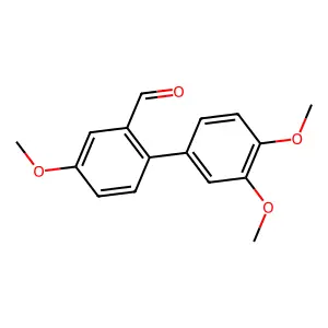 1,1'-Biphenyl-3,4,4'-trimethoxy-6'-formyl- structure