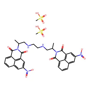 BISNAFIDE DIMESYLATE structure
