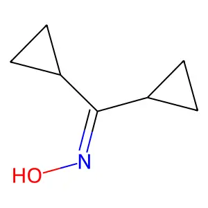 N-(dicyclopropylmethylidene)hydroxylamine structure