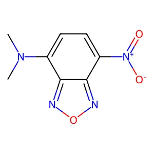 N,N-dimethyl-4-nitro-2,1,3-benzoxadiazol-7-amine structure