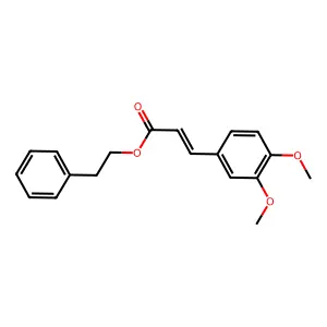 Phenethyl Dimethyl Caffeate structure