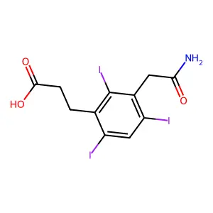 Compound C11H10I3NO3 structure