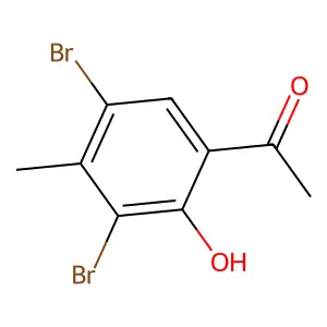 1-(3,5-dibromo-2-hydroxy-4-methylphenyl)ethanone structure