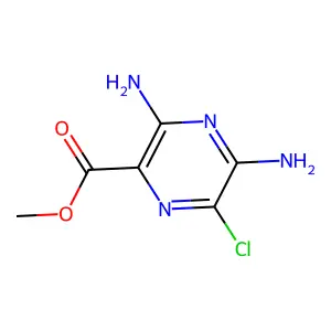 Methyl 3,5-diamino-6-chloropyrazine-2-carboxylate structure