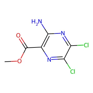 Methyl 3-amino-5,6-dichloropyrazine-2-carboxylate structure