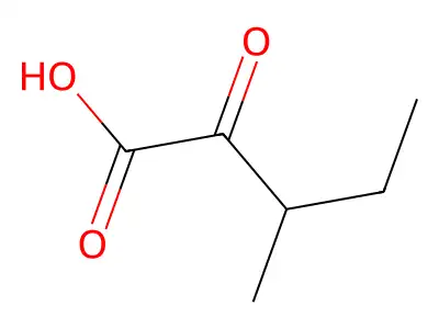 3-Methyl-2-oxovaleric acid structure