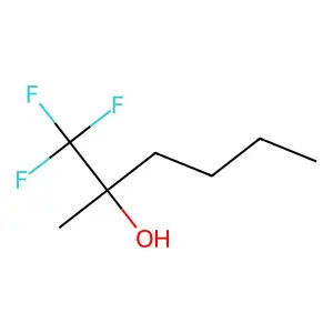 1,1,1-trifluoro-2-methylhexan-2-ol structure
