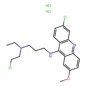 Acridine mustard structure