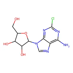 Compound C10H12ClN5O4 structure