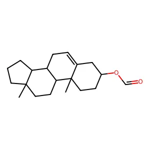 (10,13-dimethyl-2,3,4,7,8,9,11,12,14,15,16,17-dodecahydro-1H-cyclopenta[a]phenanthren-3-yl) formate structure