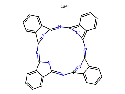 Copper phthalocyanine structure