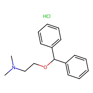 DIPHENHYDRAMINE HYDROCHLORIDE structure