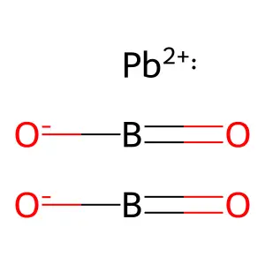 Lead metaborate structure