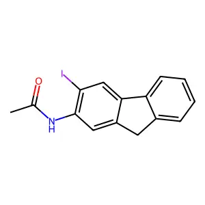 N-(3-iodo-9H-fluoren-2-yl)acetamide structure