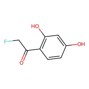 1-(2,4-dihydroxyphenyl)-2-fluoroethanone structure