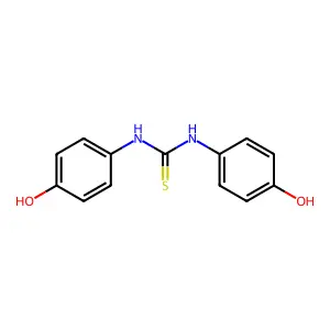 1,3-bis(4-hydroxyphenyl)thiourea structure